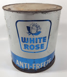 Rare Antique White Rose Anti-Freeze One Gallon Metal Can