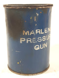 Rare Antique Marlene Pressure Gun Blue Metal Can Still Full