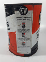 Vintage K & W Products Waterless Soap With Lanolin 7 1/2" Tall Metal Can