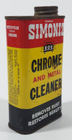 Vintage Simoniz E-Z-2 Chrome And Metal Cleaner 8 Fluid Ounce 5 1/4" Tall Metal Can