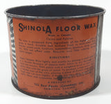Vintage Shinola Floor Wax 4 1/4" Tall Metal Can