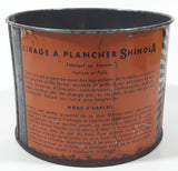 Vintage Shinola Floor Wax 4 1/4" Tall Metal Can