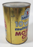 Vintage Safeway 10w30 Multigrade Motor Oil 5 7/8" Tall 1 Litre Metal Oil Can