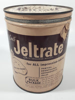 Vintage The L.D. Caulk Company Caulk Jeltrate Elastic Impression Material 6 3/8" Tall Metal Can