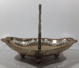 Vintage L EPNS Silver Plated Metal Dish with Handle Made in England