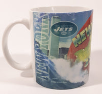 1998 Xpres Corp NFL New York Jets 3 3/4" Tall Ceramic Coffee Mug Cup