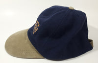 Rare Vintage AJM Headwear Pepsi Cola Dark Blue and Gold Adjustable Baseball Cap Hat