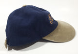 Rare Vintage AJM Headwear Pepsi Cola Dark Blue and Gold Adjustable Baseball Cap Hat