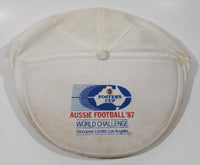 Rare Vintage Wilson Foster's Cup Aussie Football '87 World Challenge Vancouver London Los Angeles Flat Cap Hat