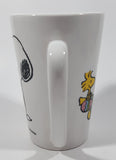 2016 Peanuts Worldwide Snoopy and Woodstock Decorating Easter Eggs 5" Tall Ceramic Mug Cup