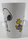 2016 Peanuts Worldwide Snoopy and Woodstock Decorating Easter Eggs 5" Tall Ceramic Mug Cup