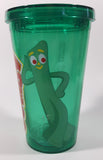 2012 Prema Toy Co. Gumby Green 16 oz. 6 1/4" Tall Hard Plastic Travel Cup with Lid