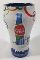 Coca Cola Vancouver 2010 Olympics 6 1/2" Tall Embossed Ceramic Cup