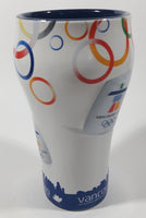 Coca Cola Vancouver 2010 Olympics 6 1/2" Tall Embossed Ceramic Cup