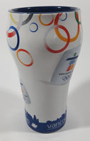 Coca Cola Vancouver 2010 Olympics 6 1/2" Tall Embossed Ceramic Cup