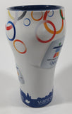 Coca Cola Vancouver 2010 Olympics 6 1/2" Tall Embossed Ceramic Cup