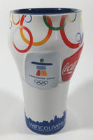 Coca Cola Vancouver 2010 Olympics 6 1/2" Tall Embossed Ceramic Cup