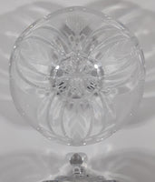 Vintage Hand Cut 24% Leaded Crystal Glass 5 3/4" Tall Tri-Footed Candy Dish Bowl with Lid Made in Yugoslavia