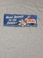 NTD Apparel Power-T Pepsi Cola More Bounce To The Ounce! L/G Large Grey T-Shirt