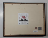 The Highland Mint NBA Finals 2019 NBA Champions We The North We The Champs Toronto Raptors 12" x 15" Framed Picture with Solid Bronze Coin Medallion