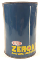 Vintage Dupont Zerone Anti-Rust Anti-Freeze Blue 5 1/2" Tall One Quart Metal Can