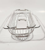 Vintage 1983 F.B. Rogers Silver Company Silverplated Roll Basket with Swing Handles New in Box