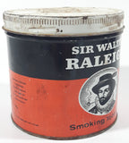 Vintage Sir Walter Raleigh Smoking Tobacco 6 Oz Tin Metal Can