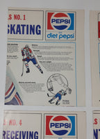 Vintage Pepsi and Diet Pepsi CAHA Hockey Posters Set of 4 Robinson, Trottier, Houle, Turnbull