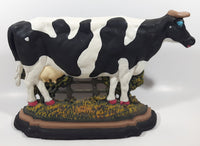 Vintage Dairy Cow 14 1/4" Long Hand Painted Heavy Cast Iron Door Stop