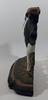 Vintage Dairy Cow 14 1/4" Long Hand Painted Heavy Cast Iron Door Stop