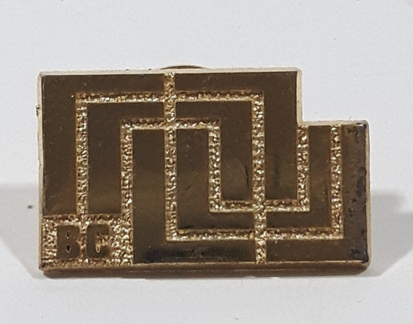 BC British Columbia Gold Tone Metal Lapel Pin