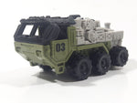 Armored Truck Army Green and Grey Plastic Toy Car Vehicle