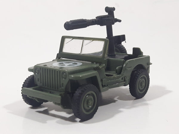 1997 G.T.I. Grand Toys Jeep Army Green Plastic Toy Car Vehicle