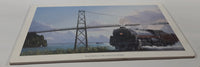 Max Jacquiard Royal Hudson Under Lions Gate Bridge Train Painting 11" x 18" Foam Board Salesman SAMPLE Print