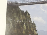 Max Jacquiard Royal Hudson Under Lions Gate Bridge Train Painting 11" x 18" Foam Board Salesman SAMPLE Print