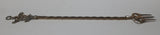 Antique Jester 19 1/2" Solid Brass Toasting Fork