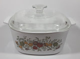 Vintage 1980s Pyrex Corning Ware Spice of Life Pattern 12 Cups 3 Litre Casserole Dish