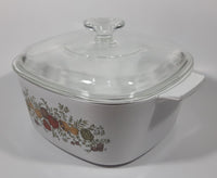 Vintage 1980s Pyrex Corning Ware Spice of Life Pattern 12 Cups 3 Litre Casserole Dish