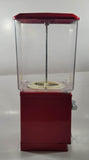 Vintage Northwestern MORRIS ILLINOIS Red Metal with Plastic Globe 17 1/2" Tall Gumball Candy Dispenser Vending Machine with Two Keys