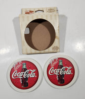 2000 Conimar Coca Cola Nature Stone Coasters Set of 2 Coasters New in Package