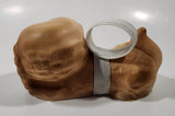 Vintage Light Brown Spaniel Puppy Dog Laying 6 1/4" Long Rubber Squeak Toy Figure