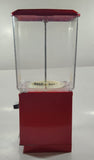 Vintage Northwestern MORRIS ILLINOIS Red Metal with Plastic Globe 17 1/2" Tall Gumball Candy Dispenser Vending Machine with Two Keys