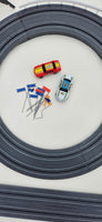 Vintage Life-Like Racing Turbo Blaster Raceway HO Scale Electric Racing Slot Car Track with Box