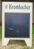 Krombacher Beer Eine Perle Der Natur 29" x "41 White Heavy Plastic Double Sided Fold Out Chalkboard Sidewalk Sign