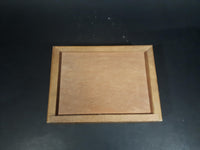 1980s Wooden Playing Card Box w/ Model-T Brass Decor - No cards - Treasure Valley Antiques & Collectibles