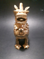 Vintage Brass Foo Dog Incense Burner w/ Hinged Head - Treasure Valley Antiques & Collectibles